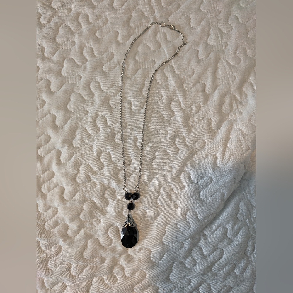 Black Bead Necklace